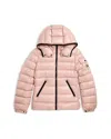 Moncler 'bady' Hooded Down Jacket Kids In Pink