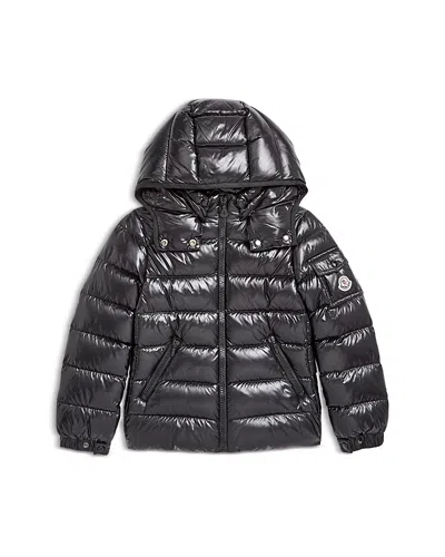 Moncler Kids' Girl's Bady Short Hooded Down Puffer Jacket In Black