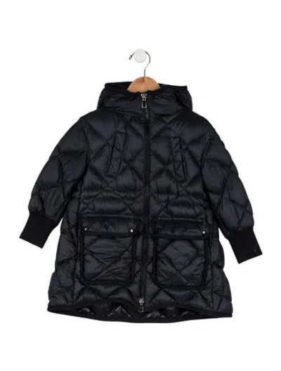 Pre-owned Moncler Babies' Girls' Coat In Blue