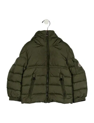 Pre-owned Moncler Babies' Girls' Coat In Green