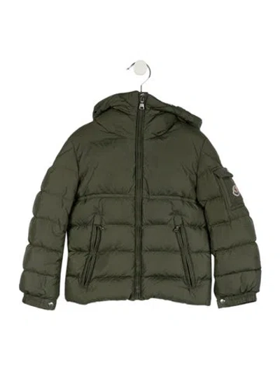 Pre-owned Moncler Babies' Girls' Coat In Green