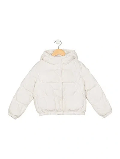 Pre-owned Moncler Kids' Girls' Down Jacket In Neutrals