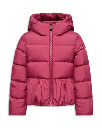 Moncler Girls' Elizaveta Hooded Down Puffer Jacket - Little Kid In Pink