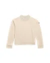 Moncler Girls' Embroidered Logo Sweatshirt - Big Kid In White