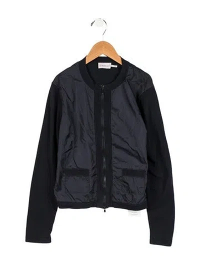 Pre-owned Moncler Kids' Girls' Evening Jacket In Blue