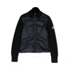 Moncler Girls Feather-down High-neck Padded Jacket In Black