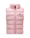 Moncler Girls' Ghany Down Puffer Vest - Big Kid In Medium Pink