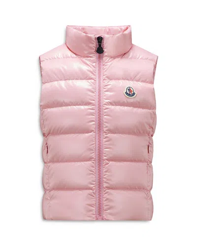Moncler Girls' Ghany Down Puffer Vest - Big Kid In Medium Pink