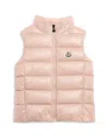 Moncler Girls' Ghany Down Puffer Vest - Big Kid In Pink