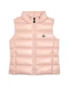 Moncler Girls' Ghany Down Puffer Vest - Little Kid In Pink