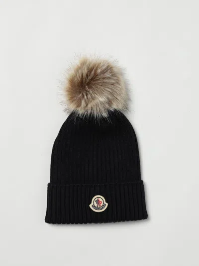Moncler Kids Hats In Black