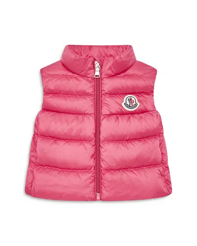 Moncler Girls' Hiva Vest - Baby, Little Kid In Pink