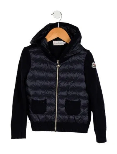 Pre-owned Moncler Babies' Girls' Jacket In Blue