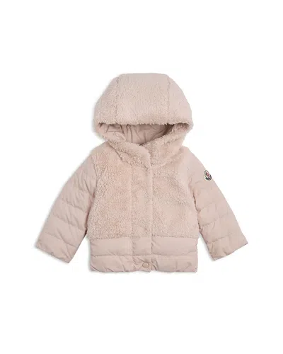 Moncler Girls' Jerima Hooded Teddy Jacket - Baby In Pink