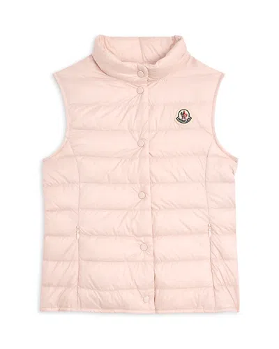 Moncler Girls' Liane Down Puffer Vest - Big Kid In Pink