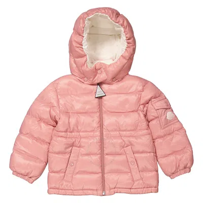Moncler Girls Light Pink Maire Down Puffer Jacket
