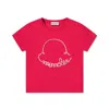 Moncler Girls Logo-applique Cotton T-shirt In Pink