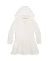 Moncler Girls' Logo Hooded Dress - Baby, Little Kid In Natural