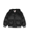 Moncler Girls Martha Hooded Puffer Jacket In Black