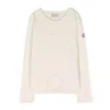 Moncler Girls Mascotte Logo-applique Cotton T-shirt In White