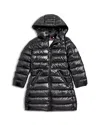 Moncler Girls' Moka Long Coat - Big Kid In Black