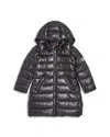 Moncler Girls' Moka Long Coat - Little Kid In Black