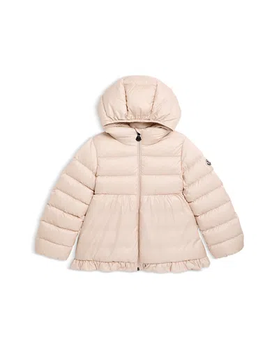 Moncler Girls' Odile Ruffle Down Puffer Jacket - Baby, Little Kid In Pink