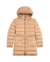 Moncler Girls' Pasenza Down Puffer Long Coat - Big Kid In Animal Print