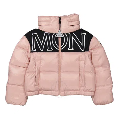 MONCLER MONCLER GIRLS PINK GERS QUILTED DOWN JACKET