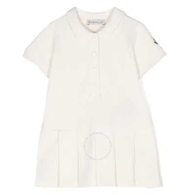 Moncler Girls Polo-shirt Dress In Beige