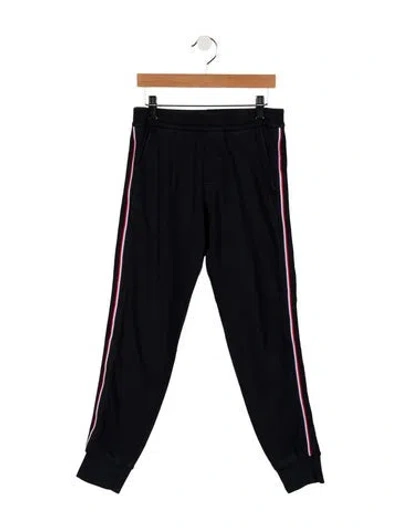 Pre-owned Moncler Kids' Girls' Printed Sweatpants In Blue