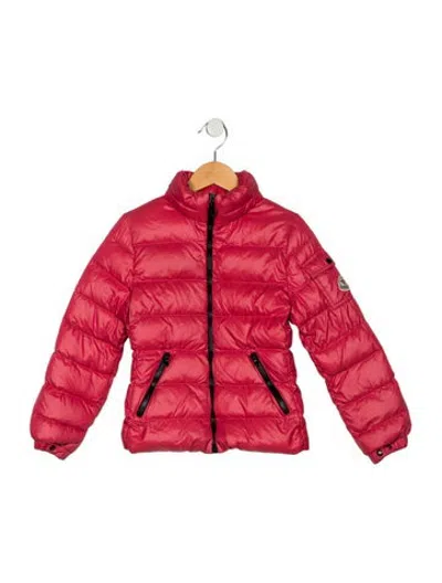 Pre-owned Moncler Kids' Girls Puffer Jacket In Pink