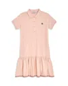 Moncler Girls Teen Pink Logo Polo Dress In Pastel Pink