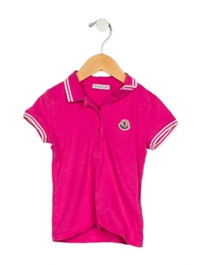 Pre-owned Moncler Babies' Girls' Short Sleeve Polo Shirt In Multi