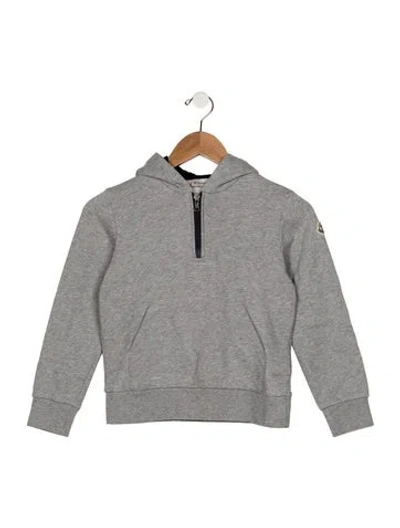 Pre-owned Moncler Kids' Girls Solid Jacket In Grey