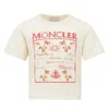 Moncler Logo T-shirt In Beige