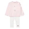 Moncler Girls Teddy Bear Motif 2-piece Tracksuit In Pink