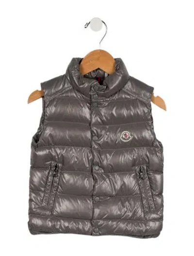 Pre-owned Moncler Babies' Girls' Vest In Gray