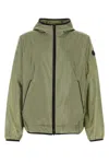 Moncler Hooded Nylon Jacket Side Pockets