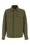 Moncler Raquille Jacket Polyester Blend Collared Design In Green