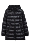 Moncler Glements Hooded Quilted Shell Down Jacket In Black