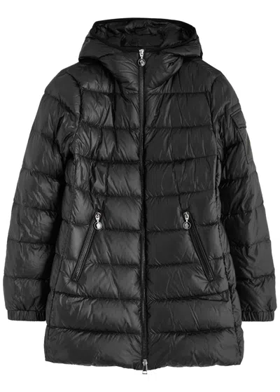 Moncler Glements Hooded Quilted Shell Jacket In Black