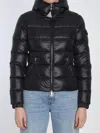 Moncler Gles Down Jacket With Hood In Black
