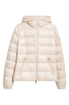 Moncler Gles Hooded Down Jacket In Pink