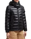 Moncler Bady Laqué Nylon Down Jacket In Black