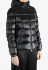 Moncler Long-sleeved Down Jacket In Black