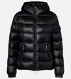 Moncler Long-sleeved Down Jacket In Black