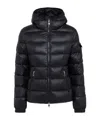 Moncler Black Polyamide Coat In Black