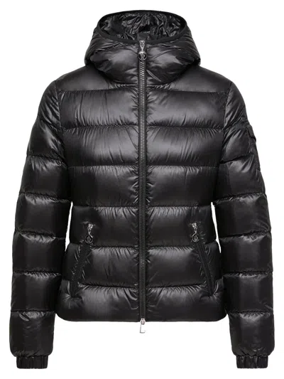 Moncler Glesse Hooded Short Down Jacket In Black