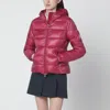 Moncler Glesse Short Padded Jacket With Hood In Red In Red